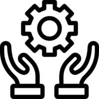 Gear setting symbol icon vector image. Illustration of the industrial wheel mechine mechanism design image