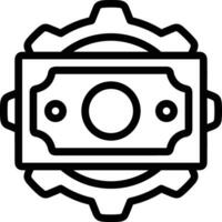 Gear setting symbol icon vector image. Illustration of the industrial wheel mechine mechanism design image