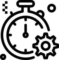 Gear setting symbol icon vector image. Illustration of the industrial wheel mechine mechanism design image