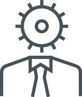 Gear setting symbol icon vector image. Illustration of the industrial wheel mechine mechanism design image