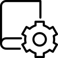 Gear setting symbol icon vector image. Illustration of the industrial wheel mechine mechanism design image