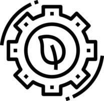 Gear setting symbol icon vector image. Illustration of the industrial wheel mechine mechanism design image