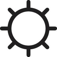 Gear setting symbol icon vector image. Illustration of the industrial wheel mechine mechanism design image