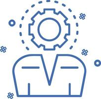 Gear setting symbol icon vector image. Illustration of the industrial wheel mechine mechanism design image