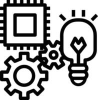 Gear setting symbol icon vector image. Illustration of the industrial wheel mechine mechanism design image
