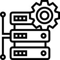 Gear setting symbol icon vector image. Illustration of the industrial wheel mechine mechanism design image