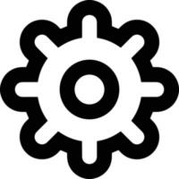 Gear setting symbol icon vector image. Illustration of the industrial wheel mechine mechanism design image