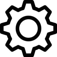 Gear setting symbol icon vector image. Illustration of the industrial wheel mechine mechanism design image