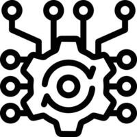 Gear setting symbol icon vector image. Illustration of the industrial wheel mechine mechanism design image