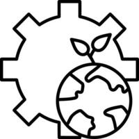 Gear setting symbol icon vector image. Illustration of the industrial wheel mechine mechanism design image