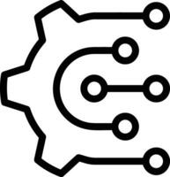 Gear setting symbol icon vector image. Illustration of the industrial wheel mechine mechanism design image