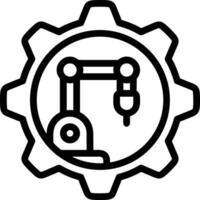 Gear setting symbol icon vector image. Illustration of the industrial wheel mechine mechanism design image