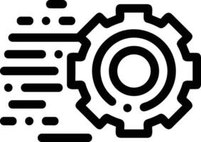 Gear setting symbol icon vector image. Illustration of the industrial wheel mechine mechanism design image