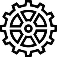 Gear setting symbol icon vector image. Illustration of the industrial wheel mechine mechanism design image