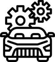 Gear setting symbol icon vector image. Illustration of the industrial wheel mechine mechanism design image