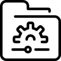 Gear setting symbol icon vector image. Illustration of the industrial wheel mechine mechanism design image