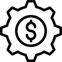 Gear setting symbol icon vector image. Illustration of the industrial wheel mechine mechanism design image