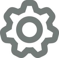 Gear setting symbol icon vector image. Illustration of the industrial wheel mechine mechanism design image