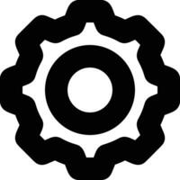 Gear setting symbol icon vector image. Illustration of the industrial wheel mechine mechanism design image