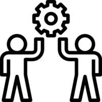 Gear setting symbol icon vector image. Illustration of the industrial wheel mechine mechanism design image