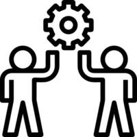 Gear setting symbol icon vector image. Illustration of the industrial wheel mechine mechanism design image