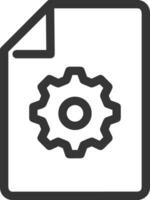 Gear setting symbol icon vector image. Illustration of the industrial wheel mechine mechanism design image