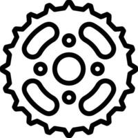Gear setting symbol icon vector image. Illustration of the industrial wheel mechine mechanism design image