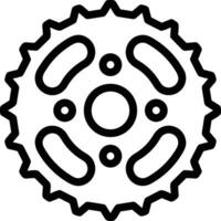 Gear setting symbol icon vector image. Illustration of the industrial wheel mechine mechanism design image