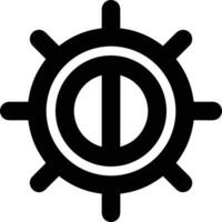 Gear setting symbol icon vector image. Illustration of the industrial wheel mechine mechanism design image