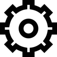 Gear setting symbol icon vector image. Illustration of the industrial wheel mechine mechanism design image