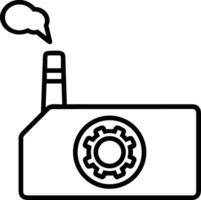 Gear setting symbol icon vector image. Illustration of the industrial wheel mechine mechanism design image