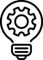 Gear setting symbol icon vector image. Illustration of the industrial wheel mechine mechanism design image