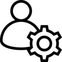 Gear setting symbol icon vector image. Illustration of the industrial wheel mechine mechanism design image