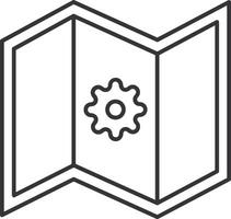 Gear setting symbol icon vector image. Illustration of the industrial wheel mechine mechanism design image