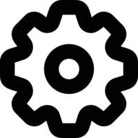 Gear setting symbol icon vector image. Illustration of the industrial wheel mechine mechanism design image