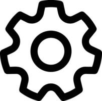 Gear setting symbol icon vector image. Illustration of the industrial wheel mechine mechanism design image