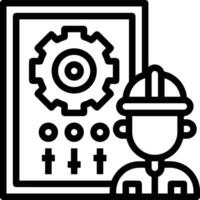 Gear setting symbol icon vector image. Illustration of the industrial wheel mechine mechanism design image