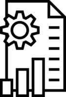 Gear setting symbol icon vector image. Illustration of the industrial wheel mechine mechanism design image