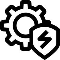 Gear setting symbol icon vector image. Illustration of the industrial wheel mechine mechanism design image