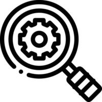 Gear setting symbol icon vector image. Illustration of the industrial wheel mechine mechanism design image