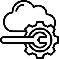 Gear setting symbol icon vector image. Illustration of the industrial wheel mechine mechanism design image