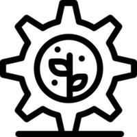 Gear setting symbol icon vector image. Illustration of the industrial wheel mechine mechanism design image