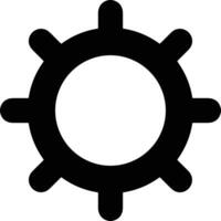 Gear setting symbol icon vector image. Illustration of the industrial wheel mechine mechanism design image