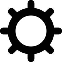 Gear setting symbol icon vector image. Illustration of the industrial wheel mechine mechanism design image