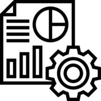 Gear setting symbol icon vector image. Illustration of the industrial wheel mechine mechanism design image