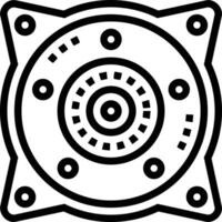 Gear setting symbol icon vector image. Illustration of the industrial wheel mechine mechanism design image