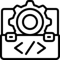 Gear setting symbol icon vector image. Illustration of the industrial wheel mechine mechanism design image
