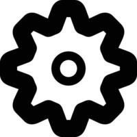 Gear setting symbol icon vector image. Illustration of the industrial wheel mechine mechanism design image