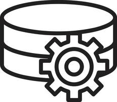 Gear setting symbol icon vector image. Illustration of the industrial wheel mechine mechanism design image