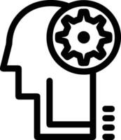 Gear setting symbol icon vector image. Illustration of the industrial wheel mechine mechanism design image